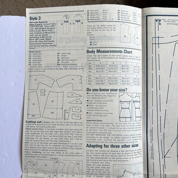 Vintage Designer Sewing Patterns Lot Of 4 Childrens Clothes Skirts Coats Dresses - Picture 13 of 13